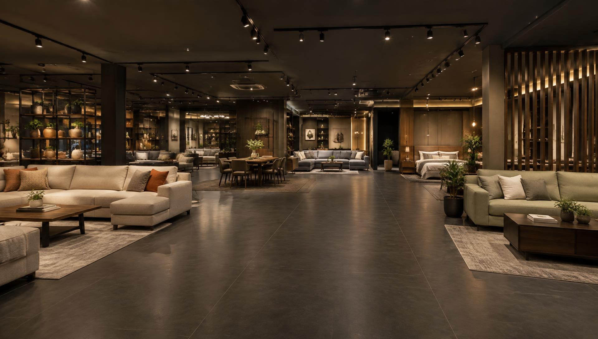 Premium furniture showroom interior